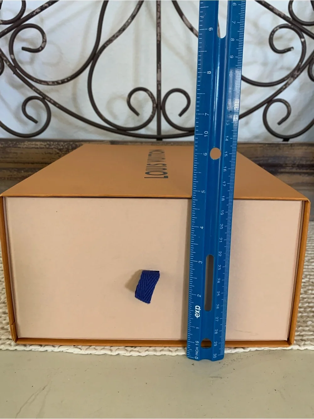 Authentic Louis Vuitton Orange Gift Box (empty) Medium Rectangle 12.25x8.5x4.75”
